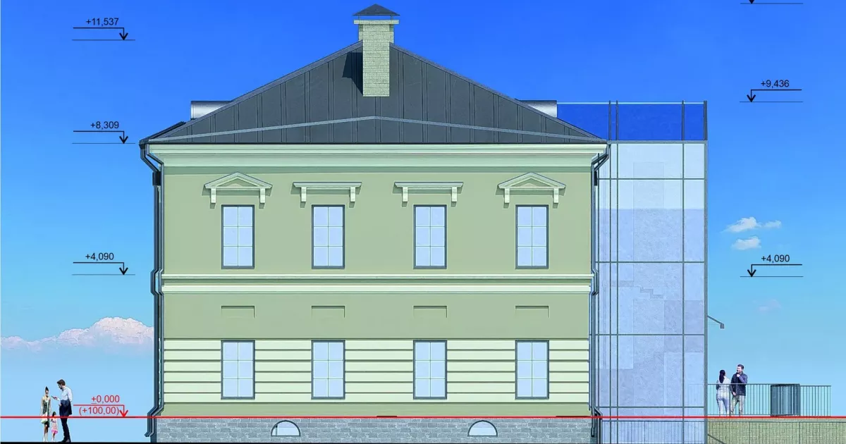 Архітектори показали проєкт реставрації: на Подолі старовинний будинок бургомістра накриють скляним куполом