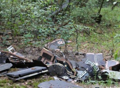 Небезпека з неба: у Києві знайдено два ворожі БпЛА в лісосмузі