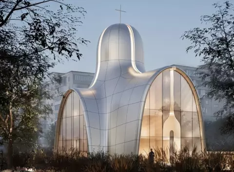 Новий візерунок духовності: У Києві на Оболоні зводять церкву з бомбосховищем