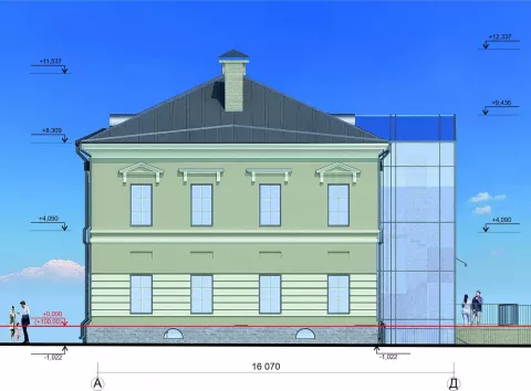 Архітектори показали проєкт реставрації: на Подолі старовинний будинок бургомістра накриють скляним куполом