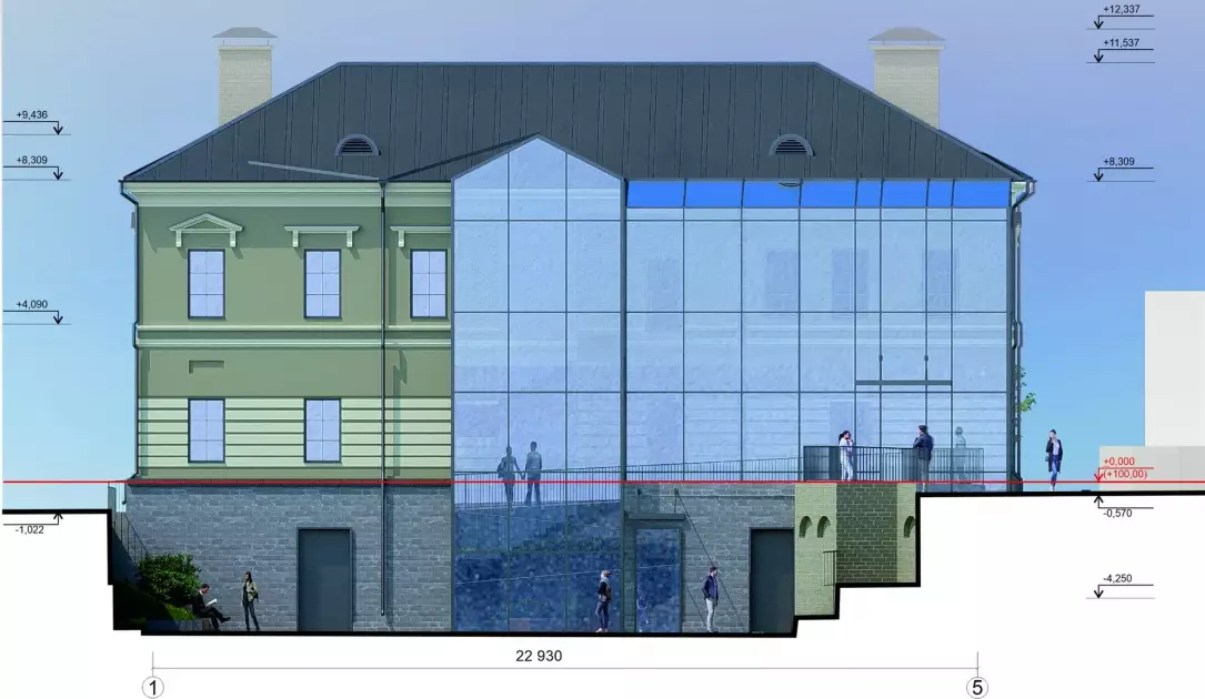 Архітектори показали проєкт реставрації: на Подолі старовинний будинок бургомістра накриють скляним куполом - 1